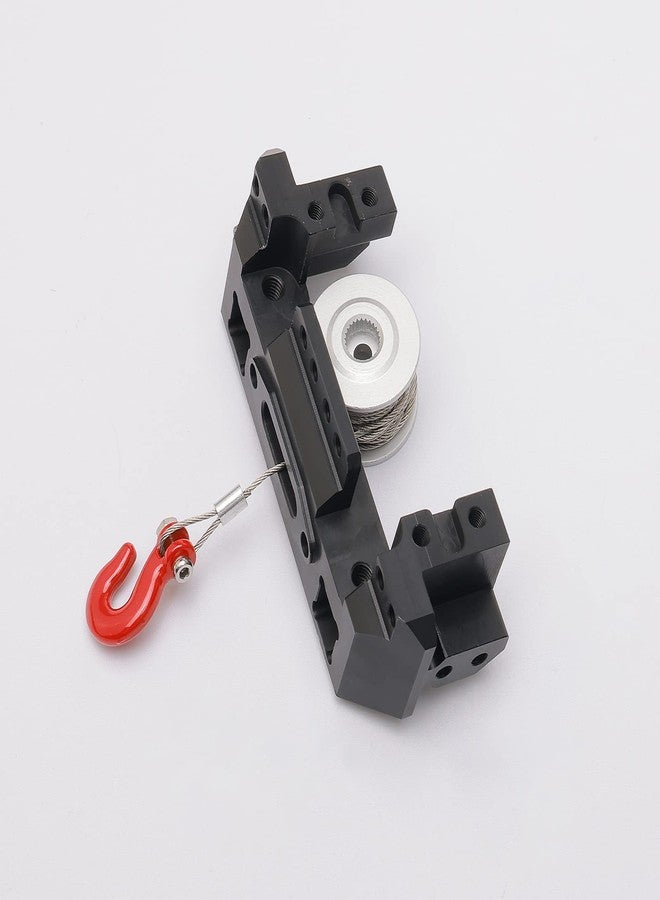 Rchobbytop Aluminum Front Bumper Servo Mount and 25T Steering Gear Servo Winch Wheel Drum for Traxxas TRX-4 1/10 RC Crawler Truck Hop Up Parts - Image 5